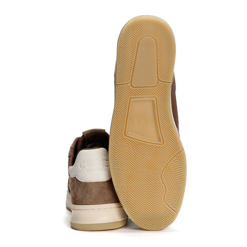 Clae Haywood Leather Men's Portabella Deep Taupe Trainers
