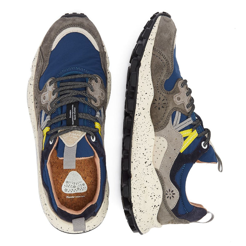 Flower Mountain Yamano Suede Men's Grey/Blue Trainers