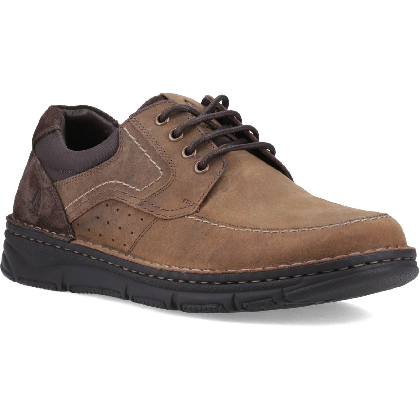 Hush Puppies Franklin Lace Up Leather Men's Tan Loafers