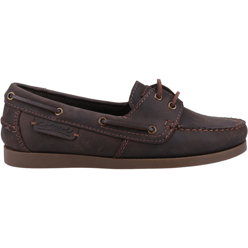 Cotswold Bartrim Leather Men's Brown Boat Shoes