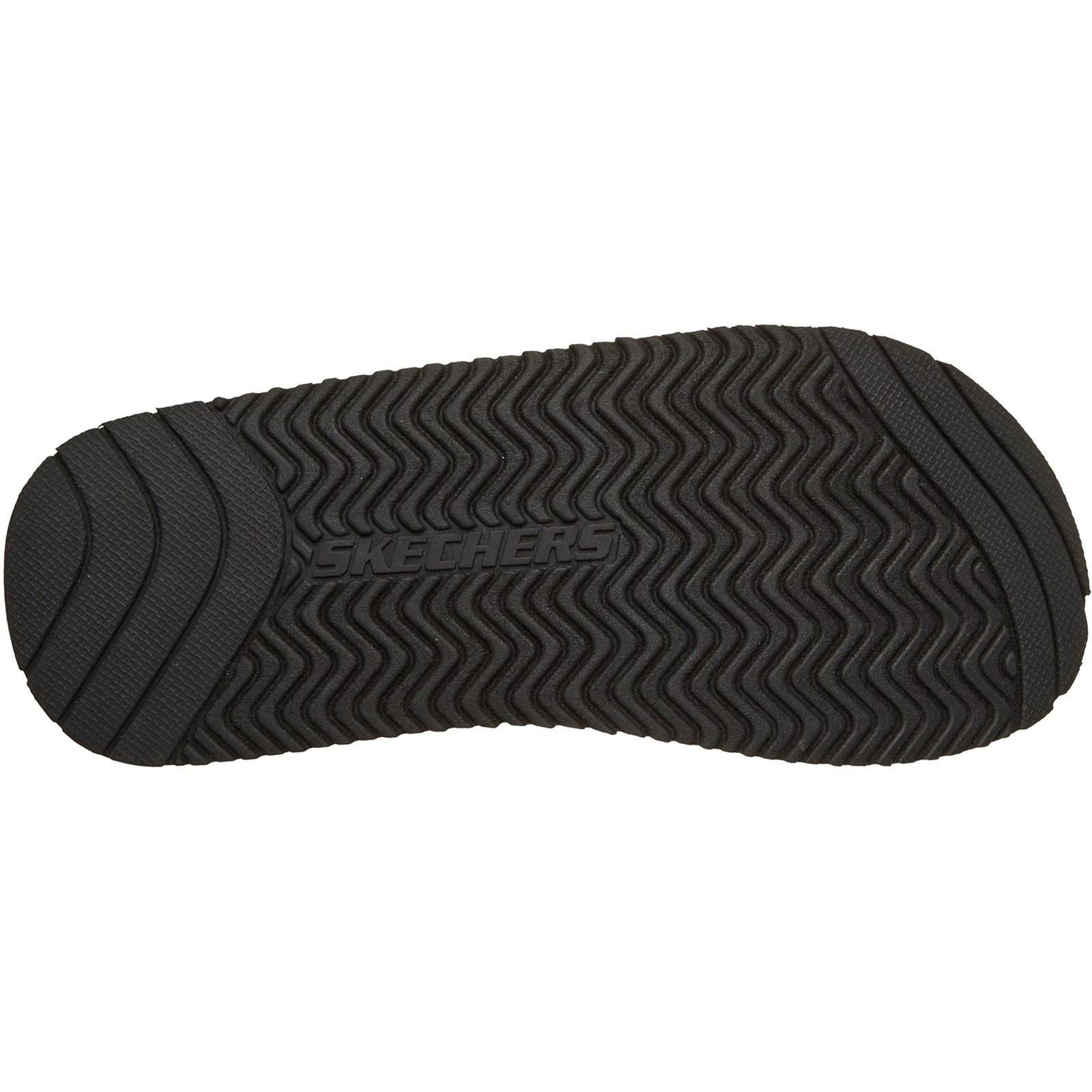 Skechers Quill Textile Men's Black Flip Flops