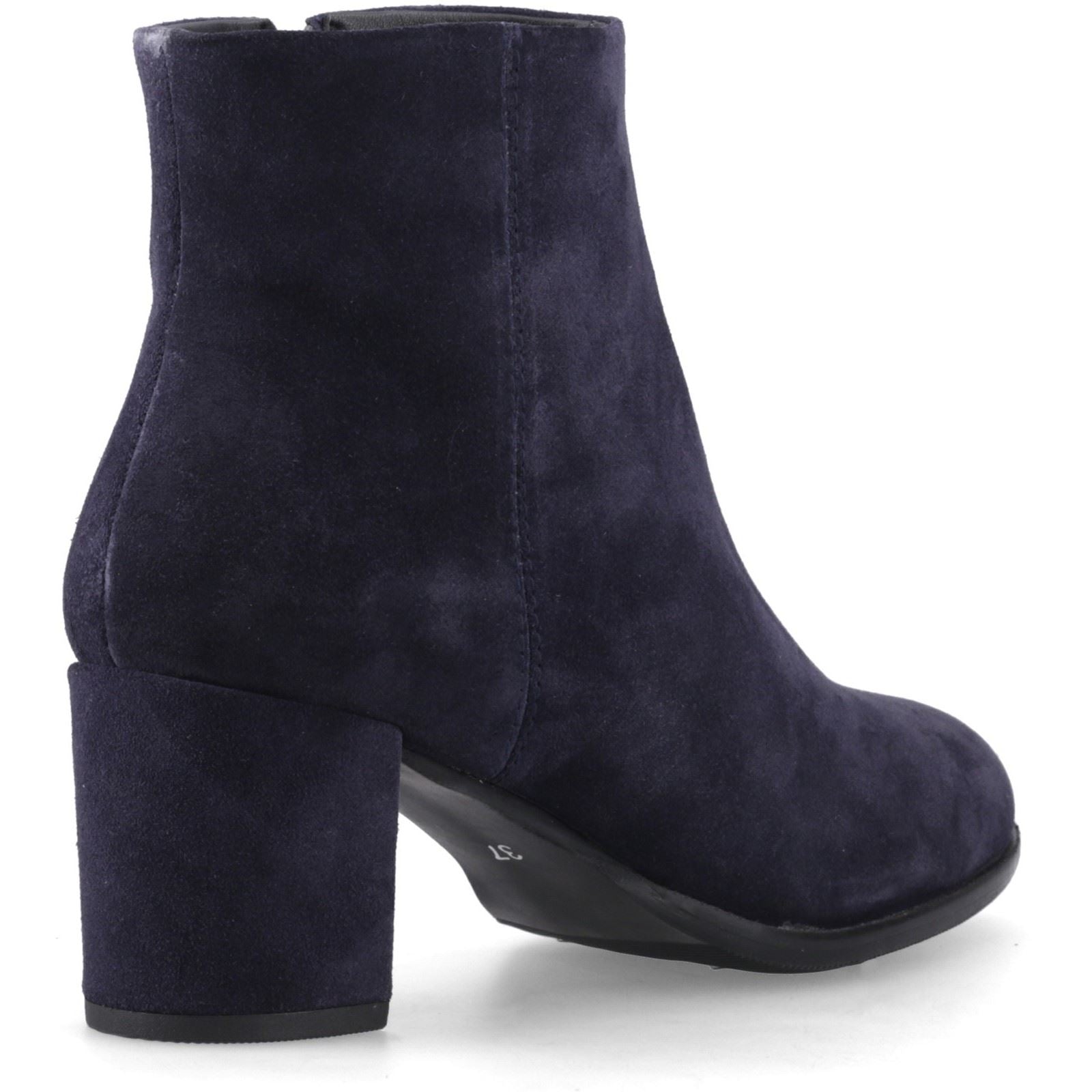 Hush Puppies Claridy Suede Leather Women's Navy Heeled Ankle Boots