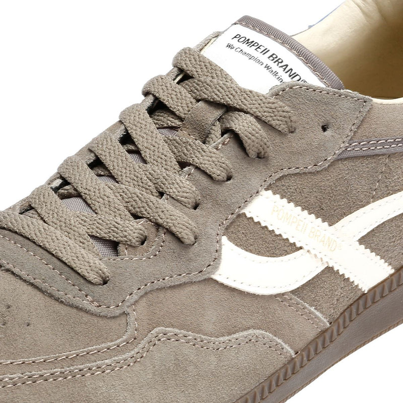 Pompeii Elan Sala Suede Men's Grey Sky Trainers