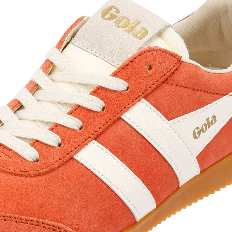 Gola Elan Suede Women's Hot Coral/Off White/ Fuchsia Trainers