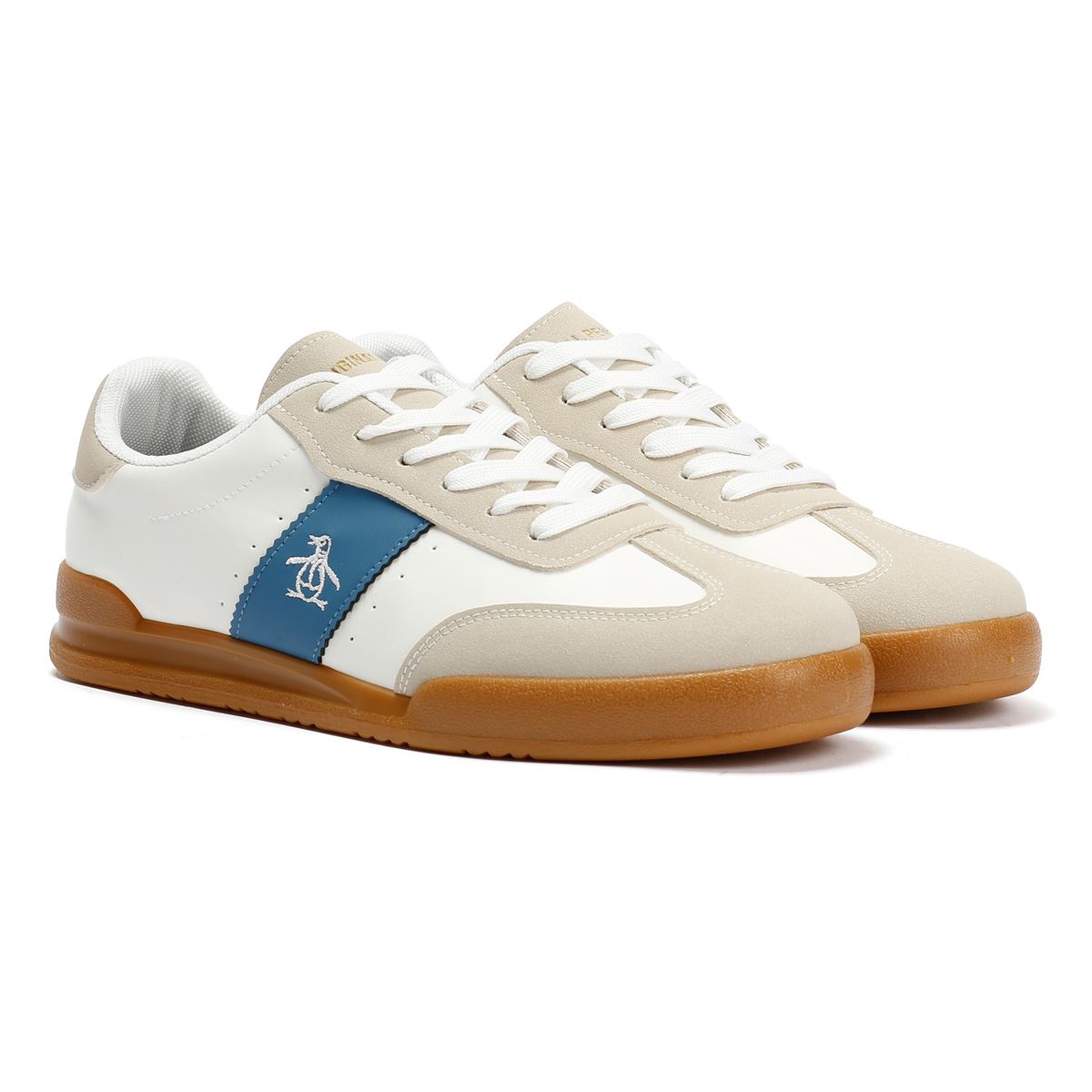 Penguin Giovanni Men's White Trainers