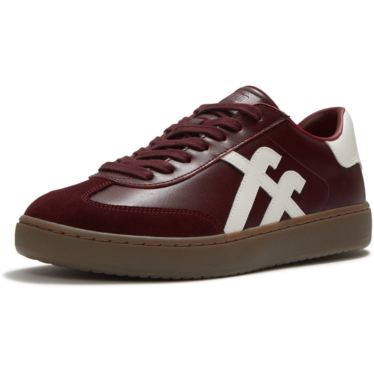 Fitflop The Dash T-Toe Leather Women's Dark Merlot/Urban White Trainers