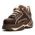 Buffalo 1339-14 Leather Women's Brown/Beige Trainers
