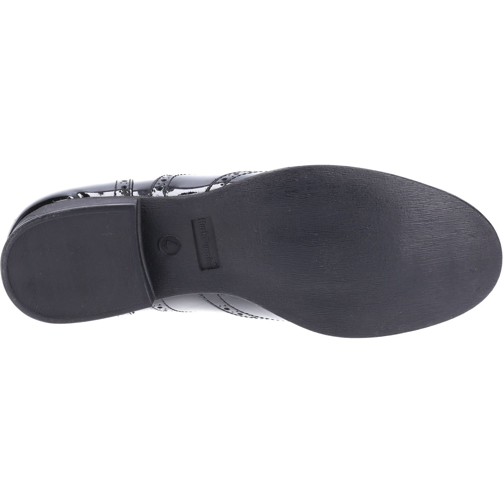 Hush Puppies Kada Youth Black Patent Leather Brogues