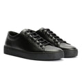 JAK Royal Leather Men's All Black Trainers