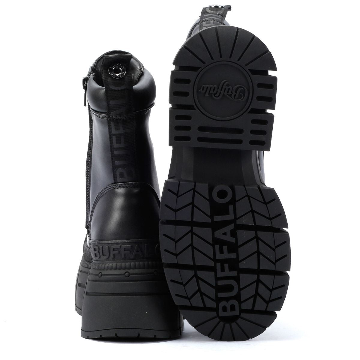 Buffalo Gospher Zip Women's Black Boots