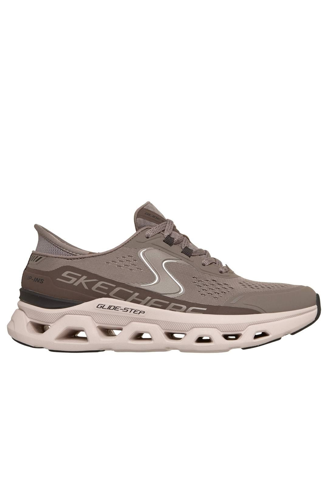 Skechers Slip-Ins Glide Step Altus Mesh Women's Khaki Trainers