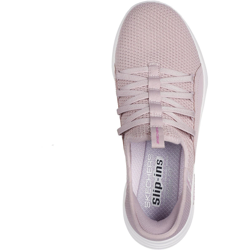 Skechers Relaxed Fit Sport - Ballet Chic Textile Women's Light Mauve Trainers
