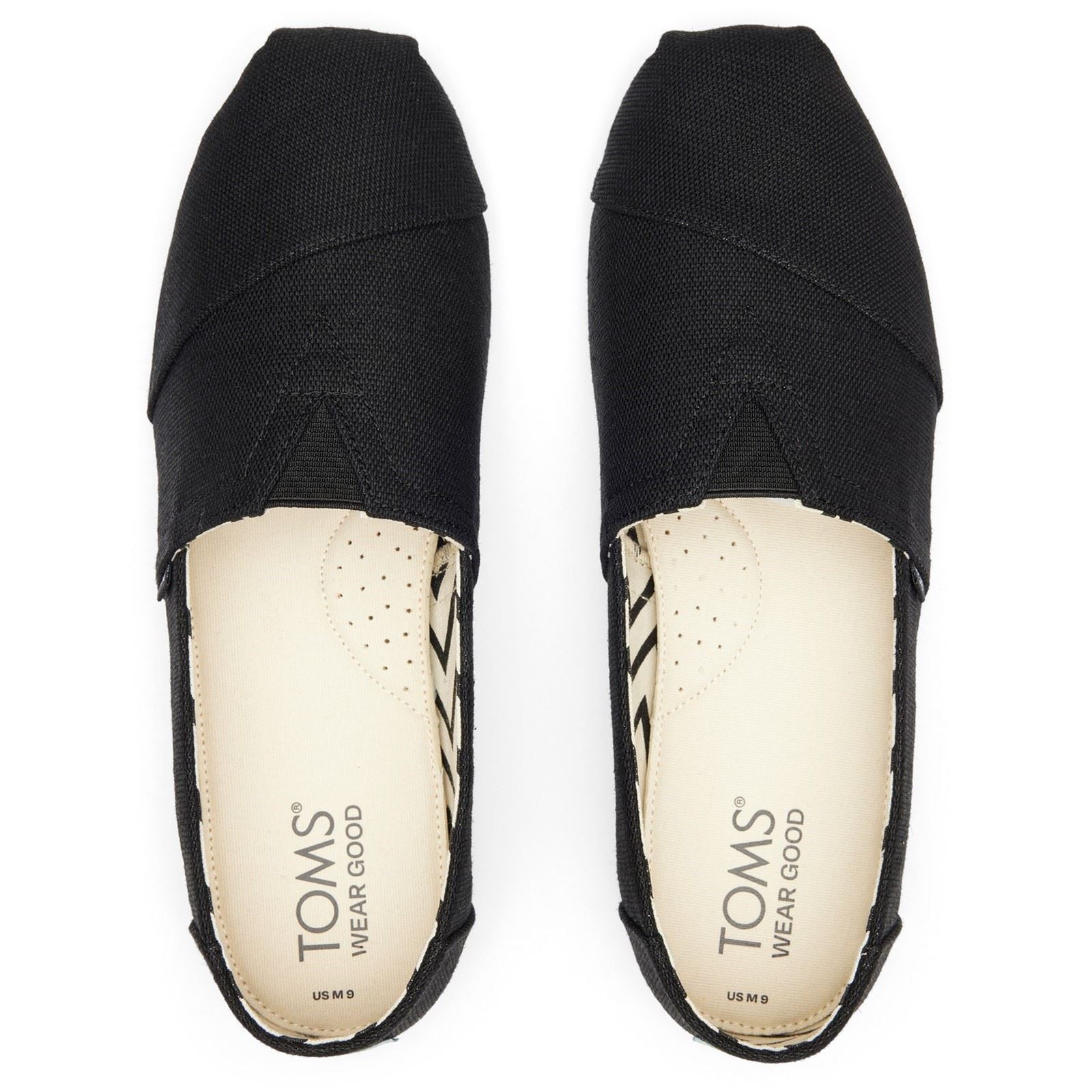 TOMS Alpargata Classic Cotton Men's Black Espadrilles