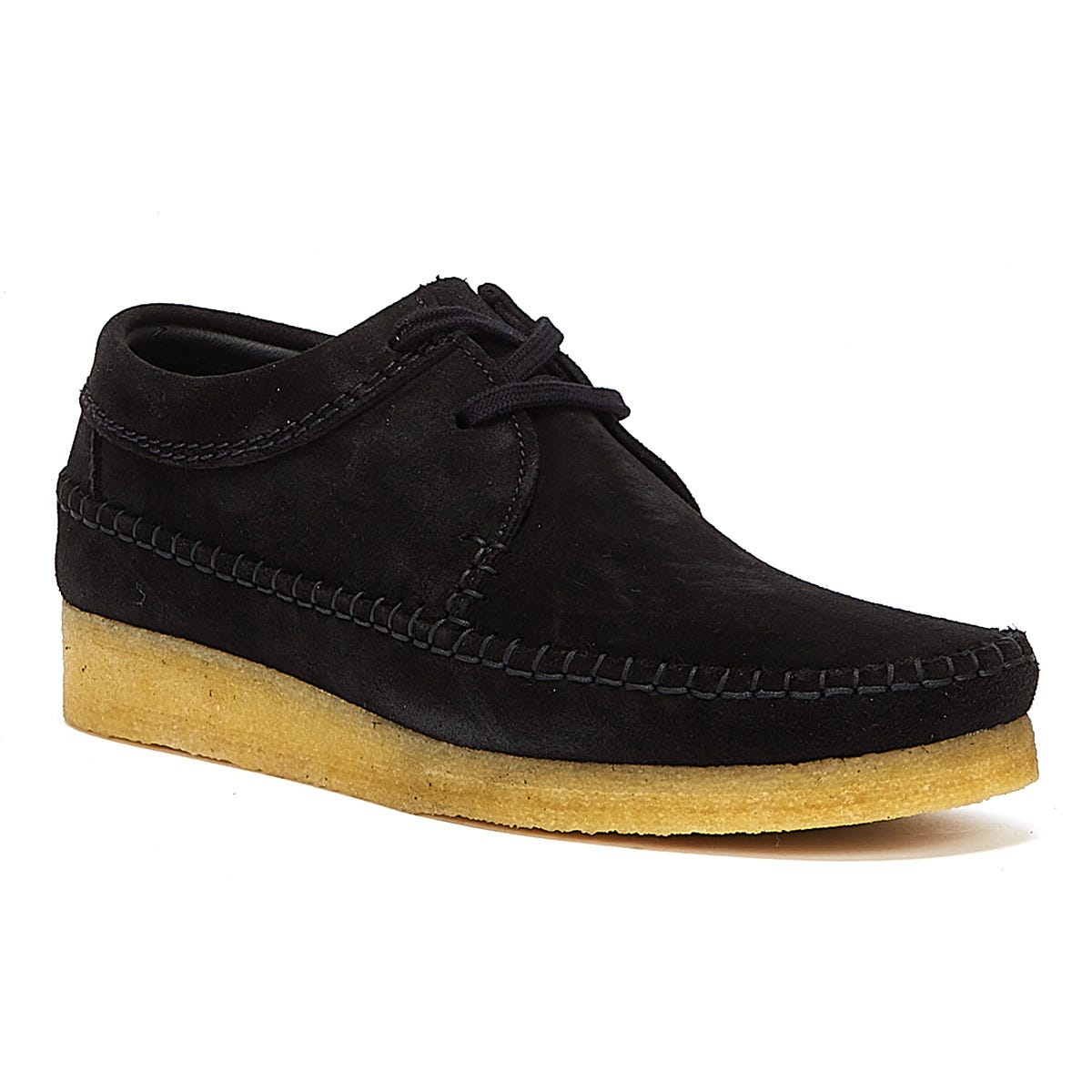 Clarks Originals Weaver Mens Black Moccasin