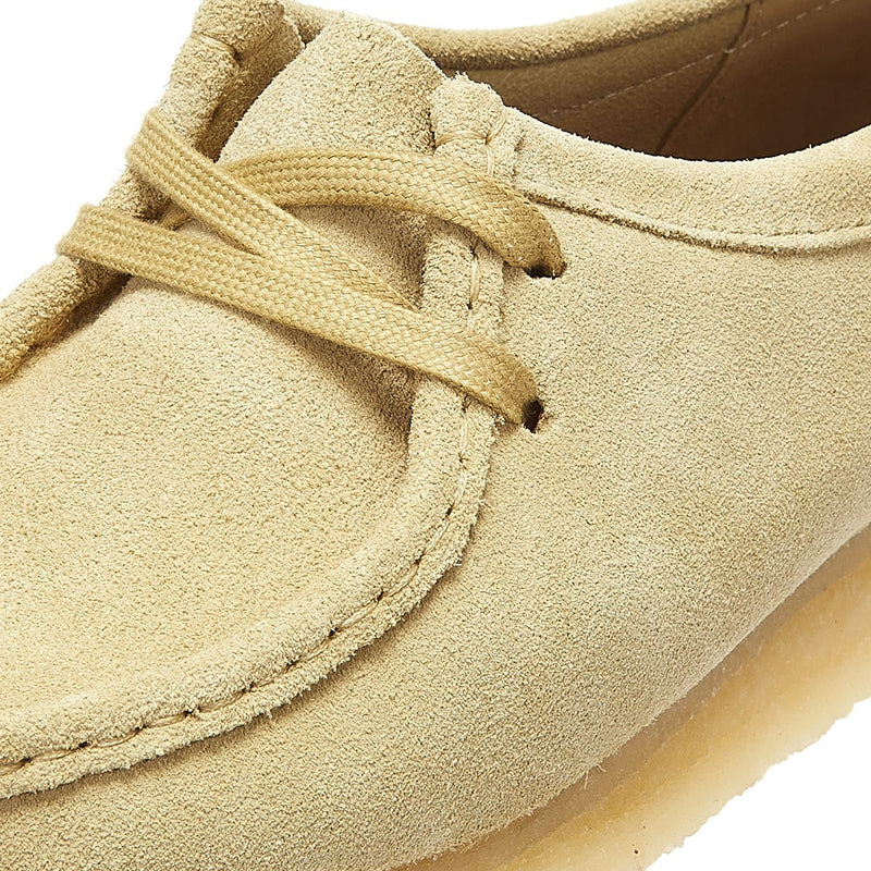 Clarks Originals Wallabee Suede Womens Beige Shoes