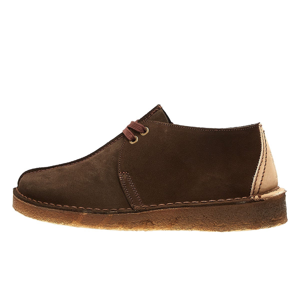 Clarks Originals Desert Trek Suede Mens Dark Brown Shoes