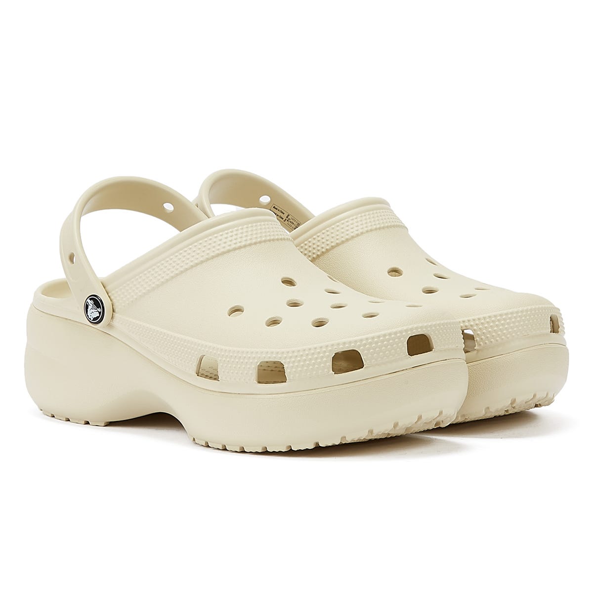 Crocs Platform Womens Bone Clogs