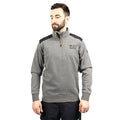 Caterpillar Essential 1/4 Zip Polyester Men's Grey Sweatshirt