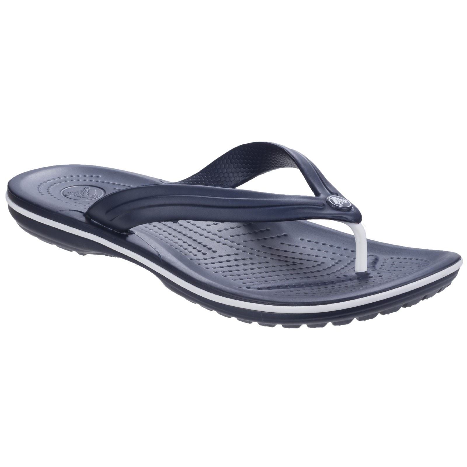 Crocs Crocband Flip Croslite Rubber Navy Slippers