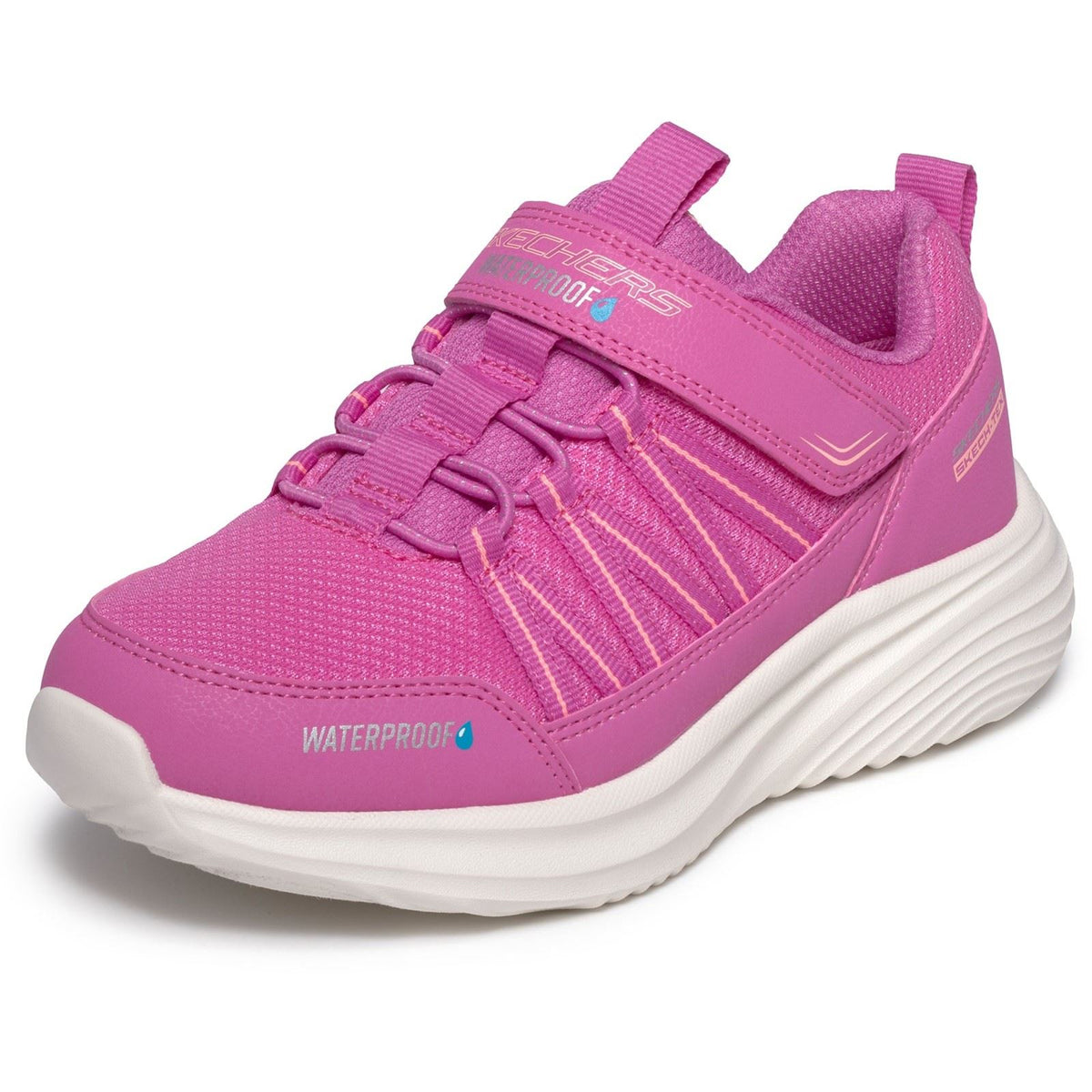 Skechers Bounder Pro Aqua Step Textile Girl's Pink/Coral Trainers