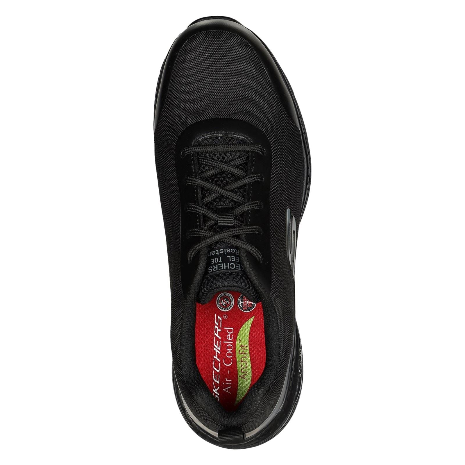 Skechers Workwear Arch Fit SR Ringstap Textile Men's Black Safety Trainers
