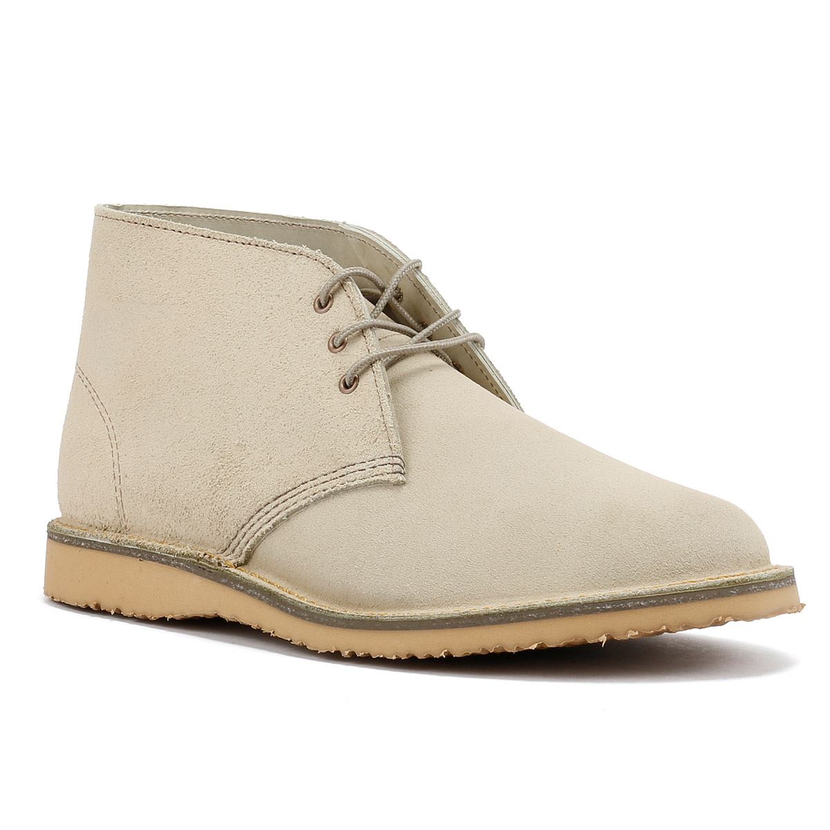 Red Wing Shoes Weekender Chukka Leather Men's White Sand Mohave Boots