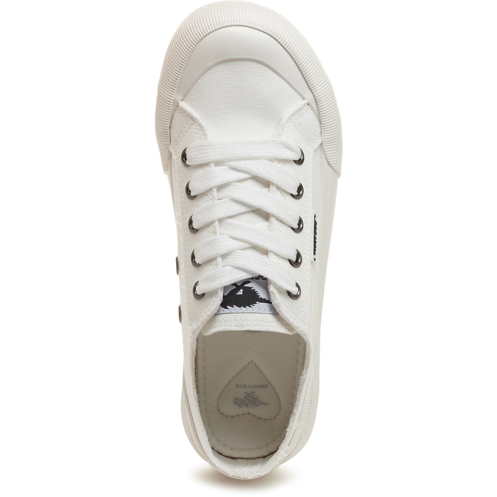 Rocket Dog Jazzin Plus 12A Cotton Women's White Trainers