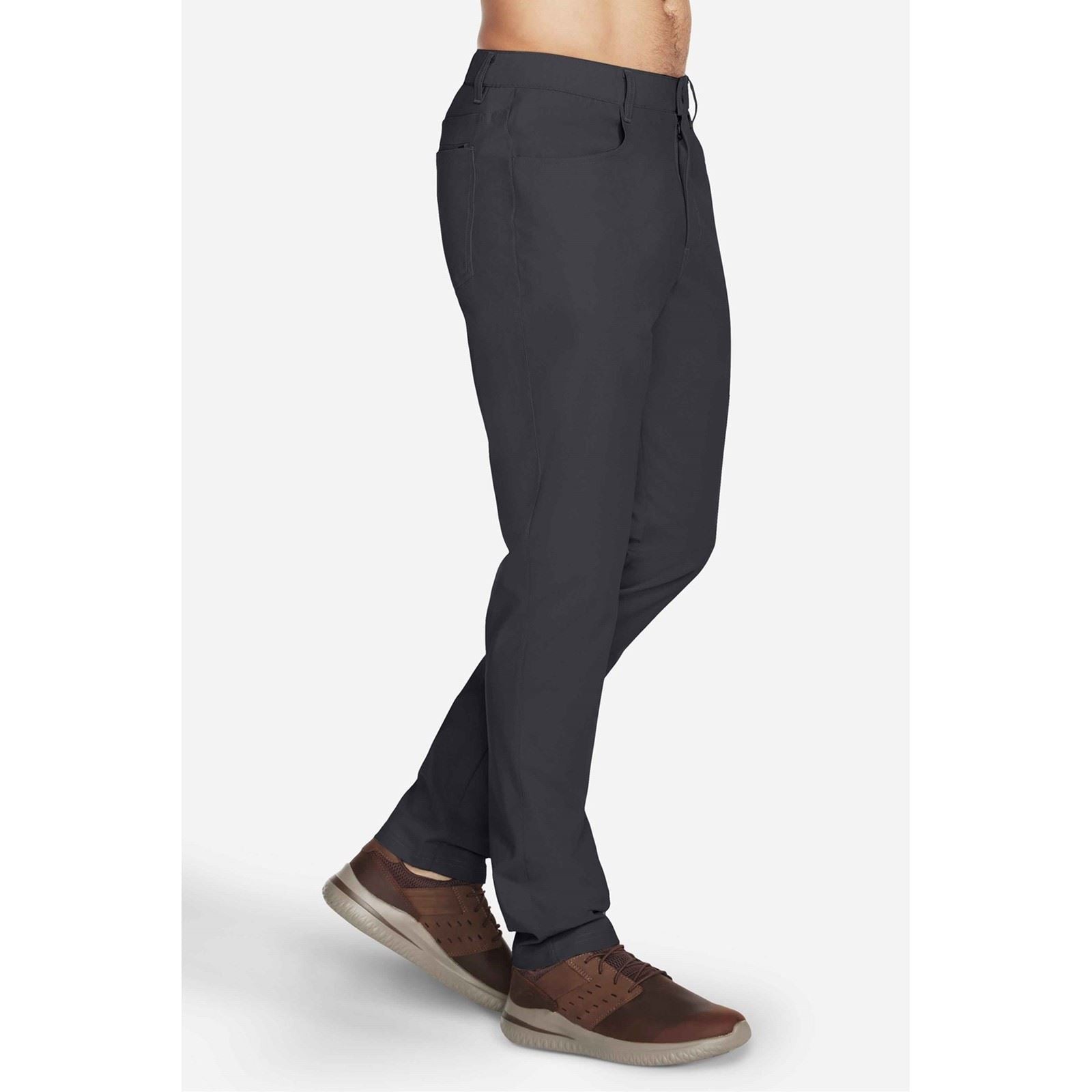 Skechers GO WALK Premium 5 Pocket Polyester Men's Black Chino Pants