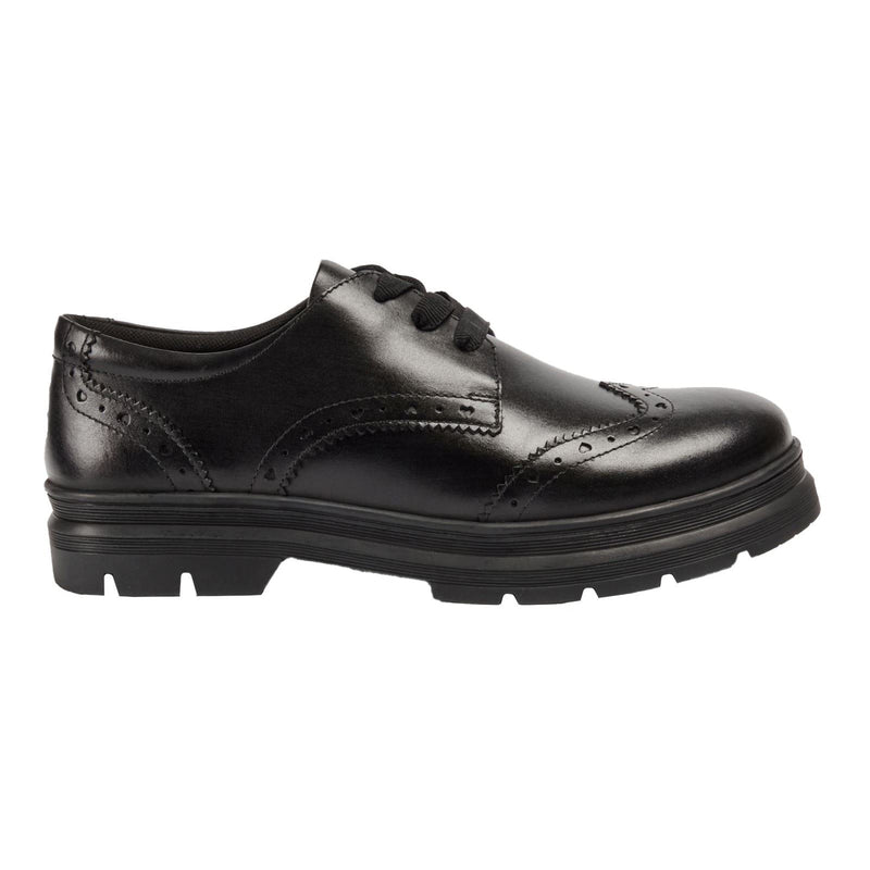 Pod Fiona Leather Girls's Black Brogues