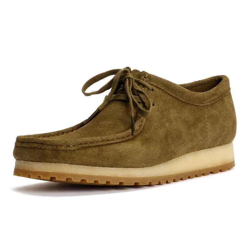 Clarks Originals Wallabee RB Suede Men's Green Shoes