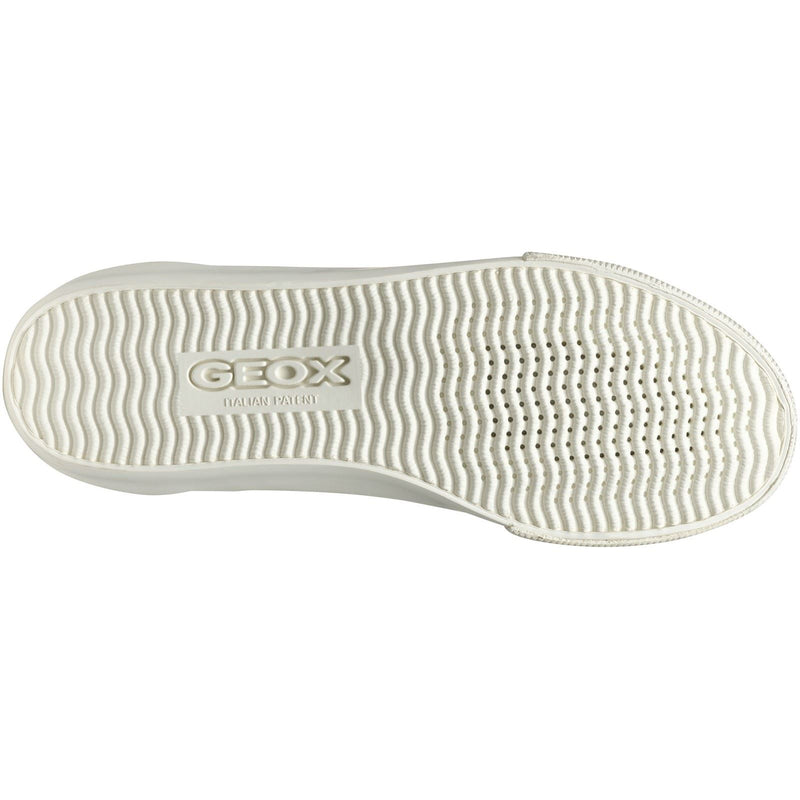 Geox D EMMELENY Women's Optic White/Light Gold Trainers