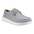 HEYDUDE Paul Canvas Cotton Men's Monument Grey Moccasins Shoes