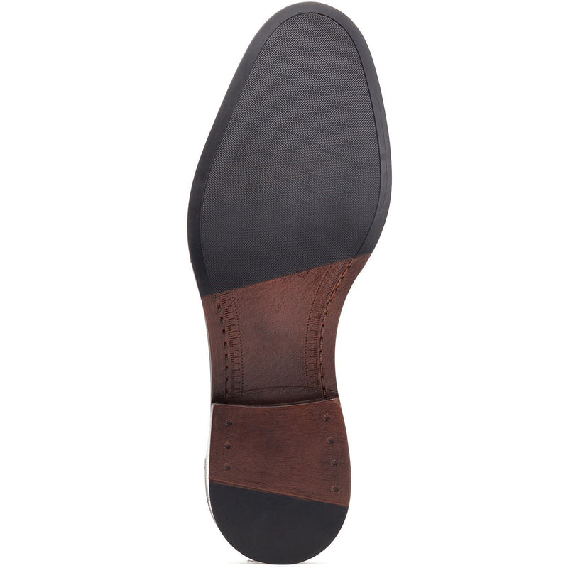 Base London Kennedy Leather Men's Burnt Tan Slip-On Shoes