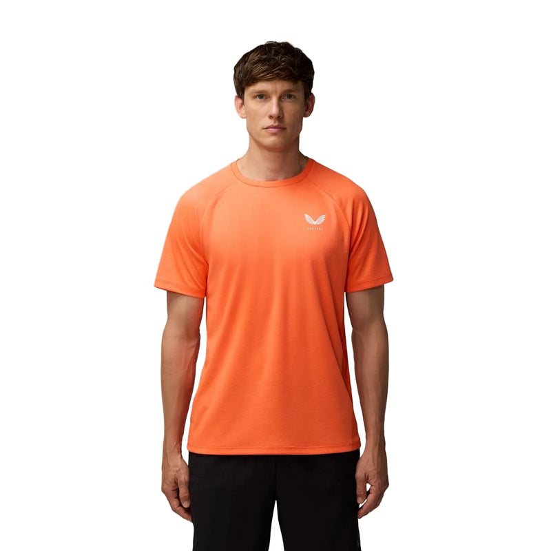 Castore Adapt Training T-Shirt Polyester Men's Orange Activewear T-Shirts