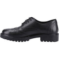 Hush Puppies Athena Senior Leather Girls's Black Brogues
