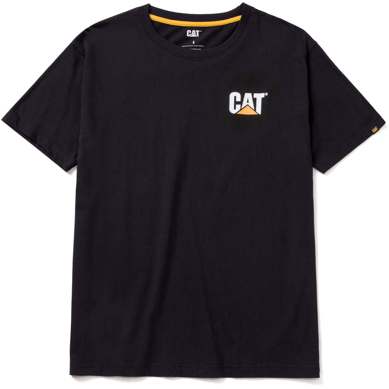 Caterpillar W05324 Trademark Cotton Men's Black T-Shirt