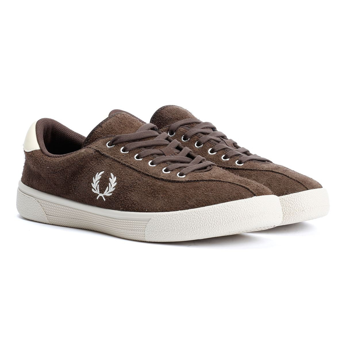 Fred Perry Tennis Shoe Suede Men's Tobacco/Ice Cream Trainers