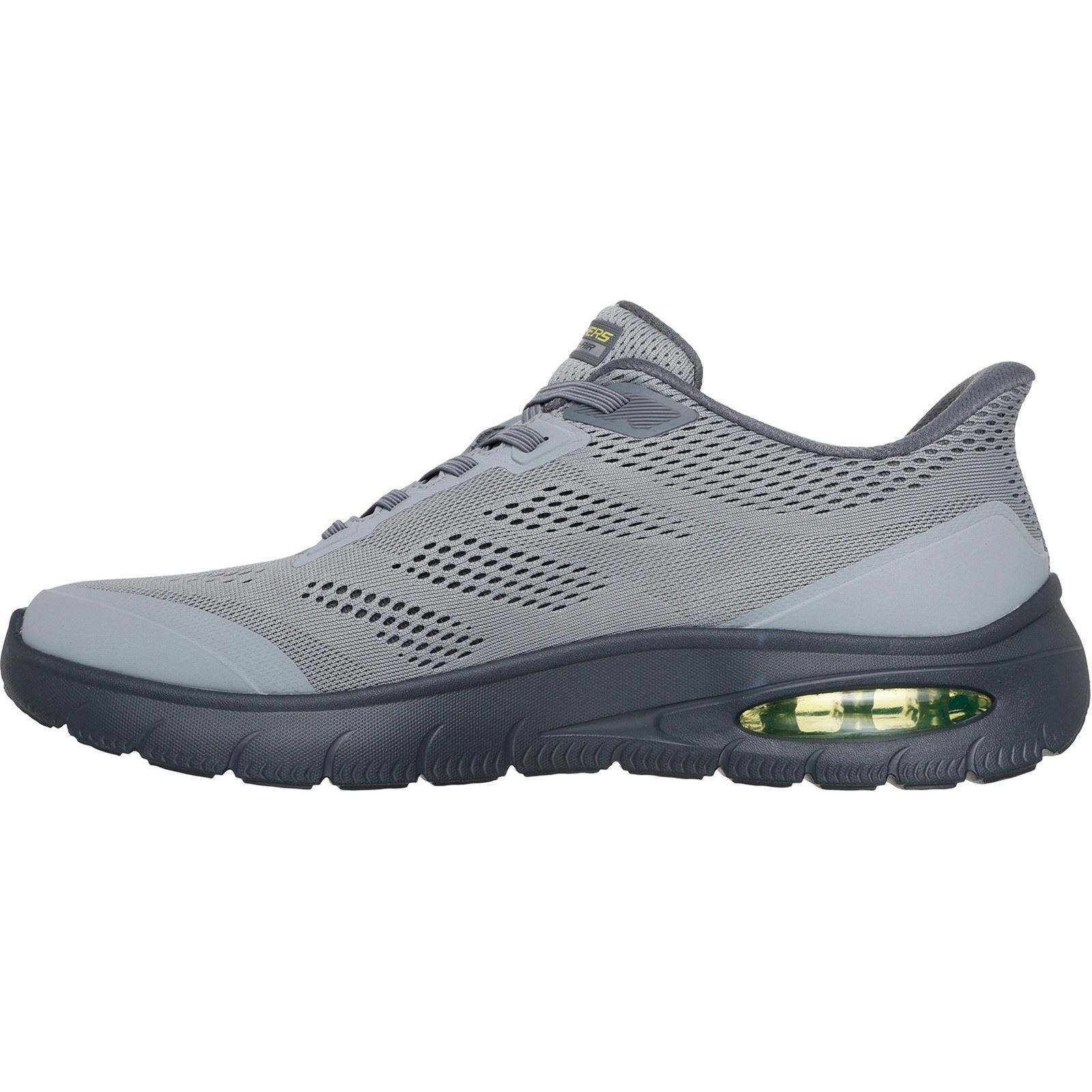 Skechers Skech-Air Summits Textile Men's Charcoal/Lime Trainers
