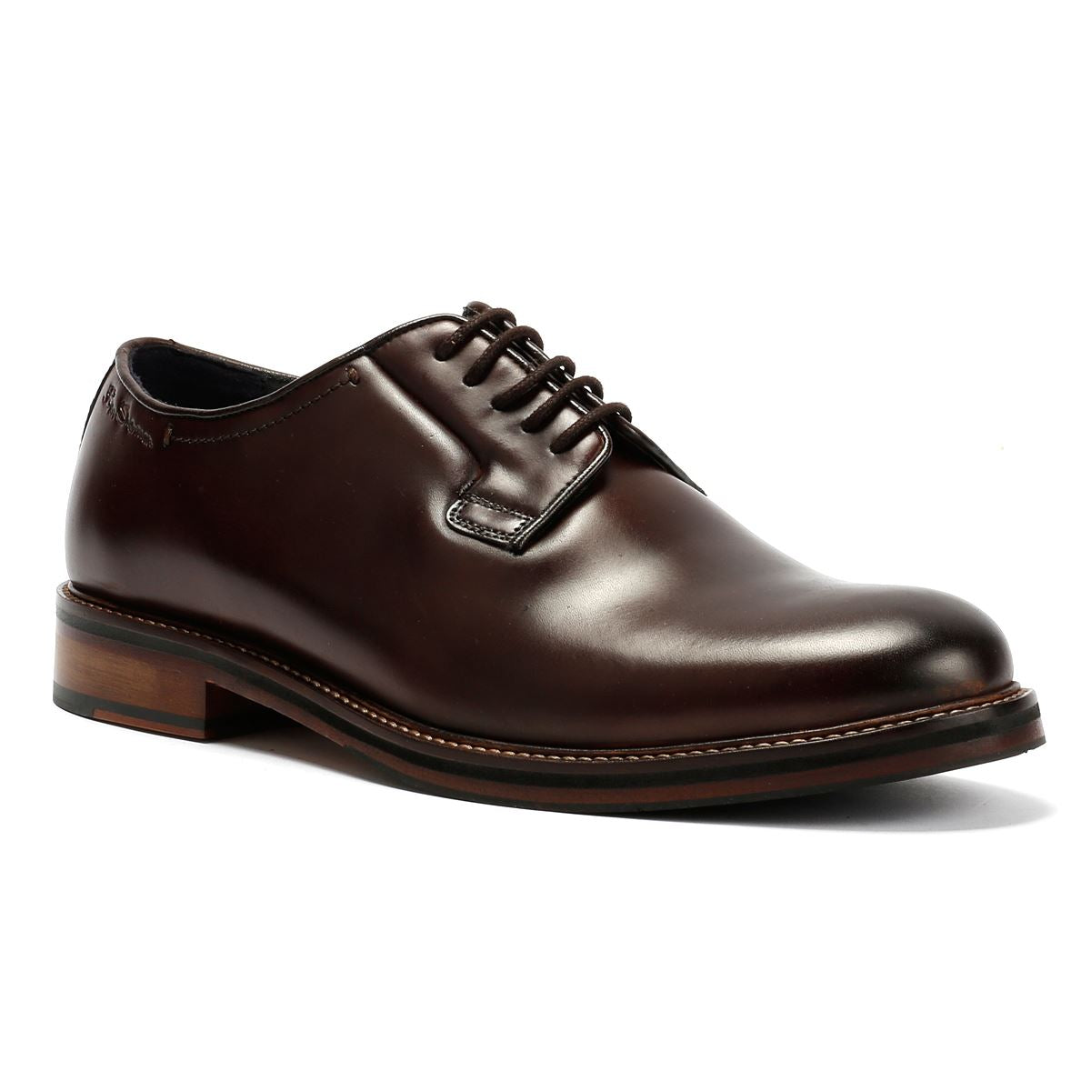 Ben Sherman Hoxton Brush Off Leather Men's Brown Lace-Up Shoes
