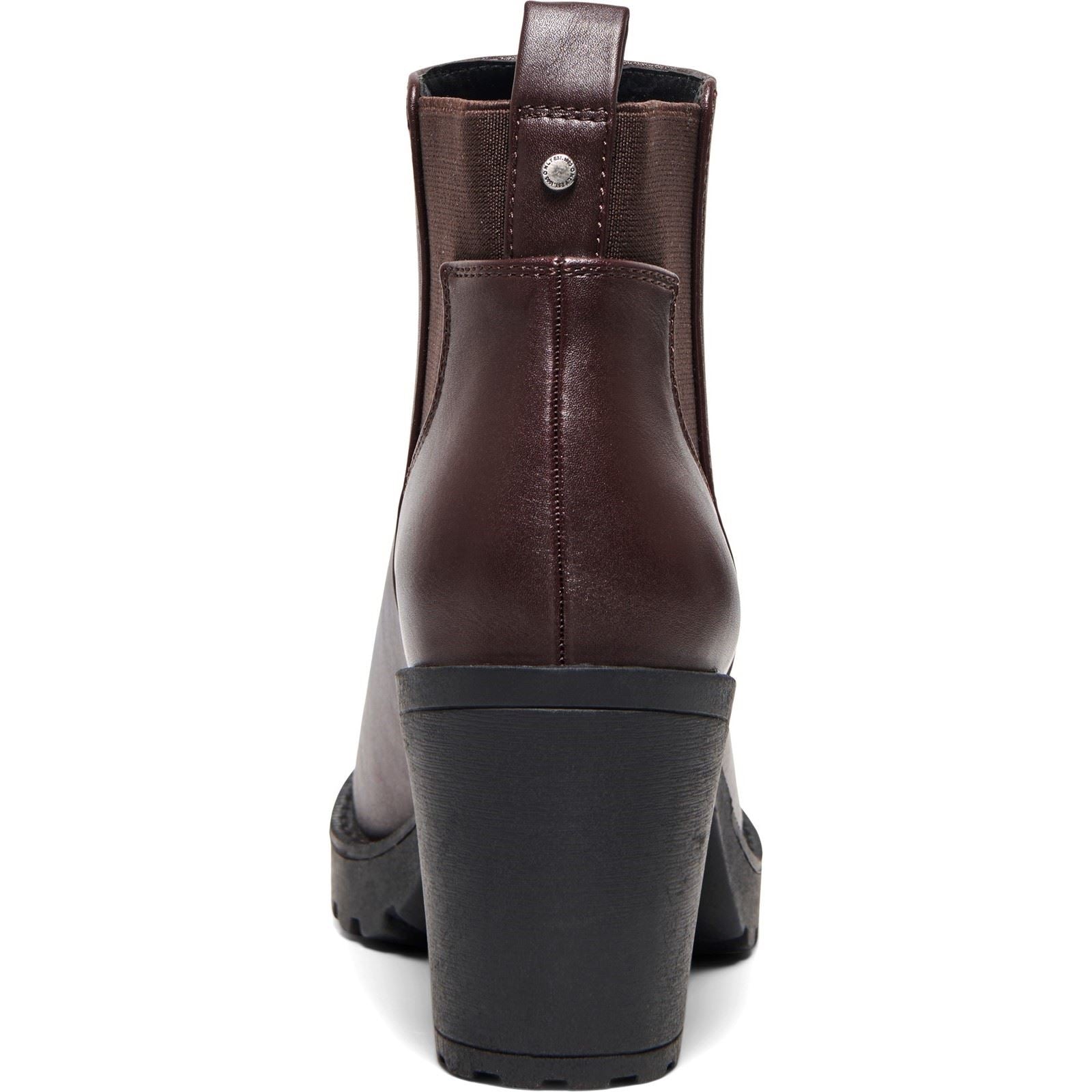 ONLY Barbara Polyurethane Women's Chocolate Brown Heeled Chelsea Boots