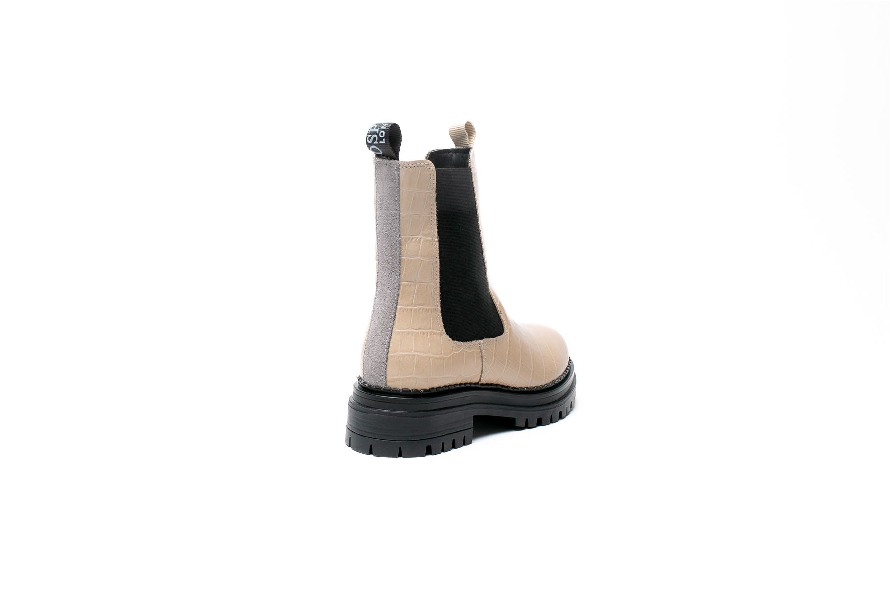 Osprey London The Huckleberry Leather Women's Cream Boots