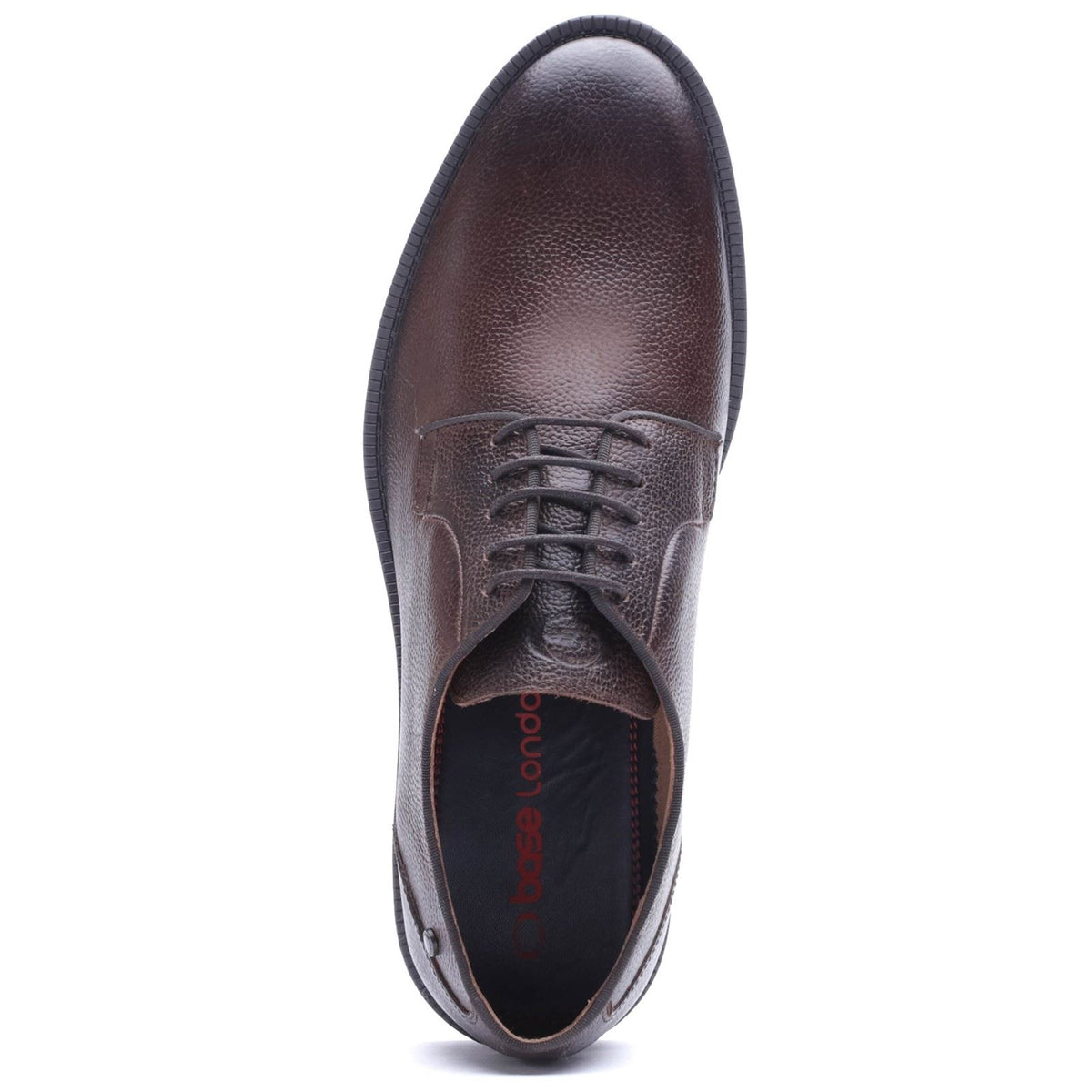 Base London Luca Leather Men's TUMBLED BROWN Derby Shoes