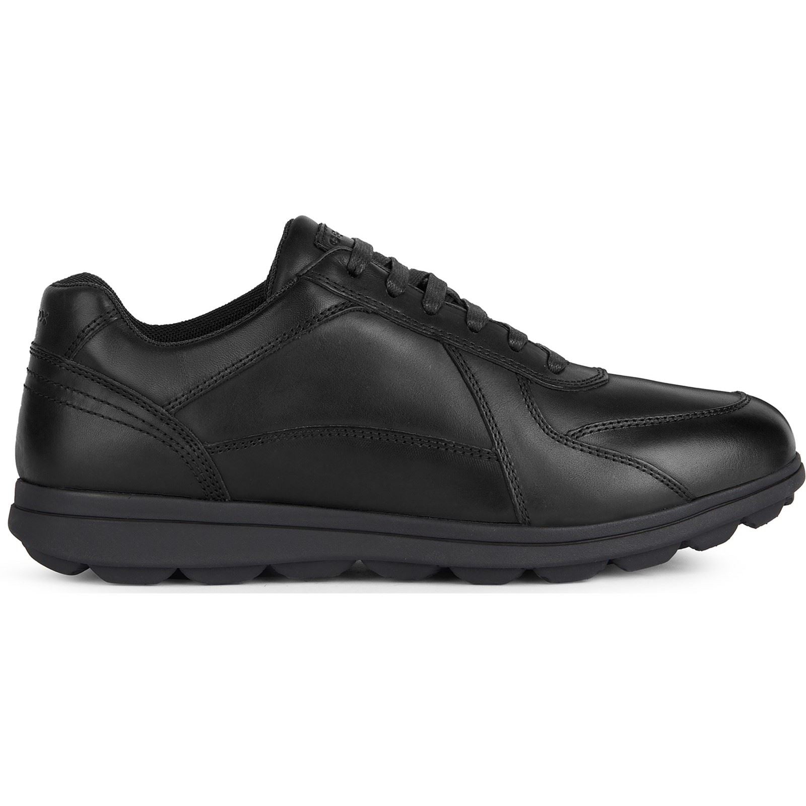 Geox U SPHERICA EC12 Leather Bovine Full Grain Men's Black Trainers