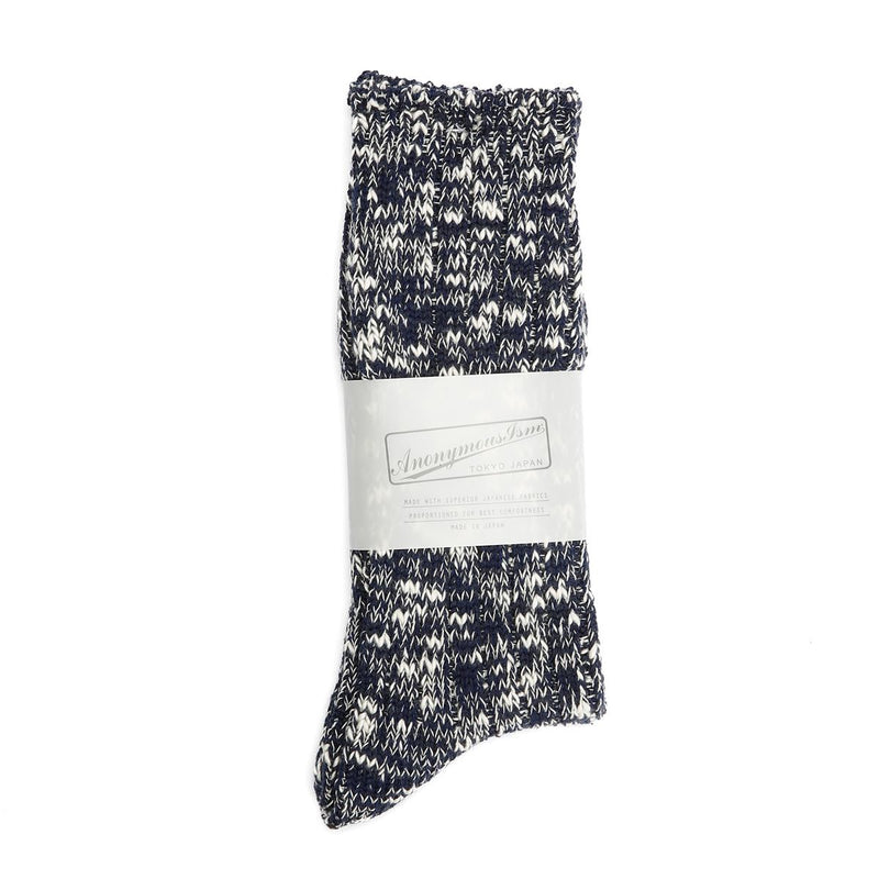 Anonymous Ism Classic Slub Crew Men's Navy Socks