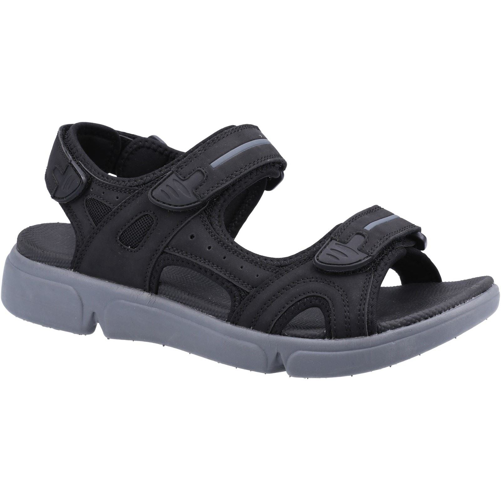 Hush Puppies Castro Synthetic Men's Black Sandals