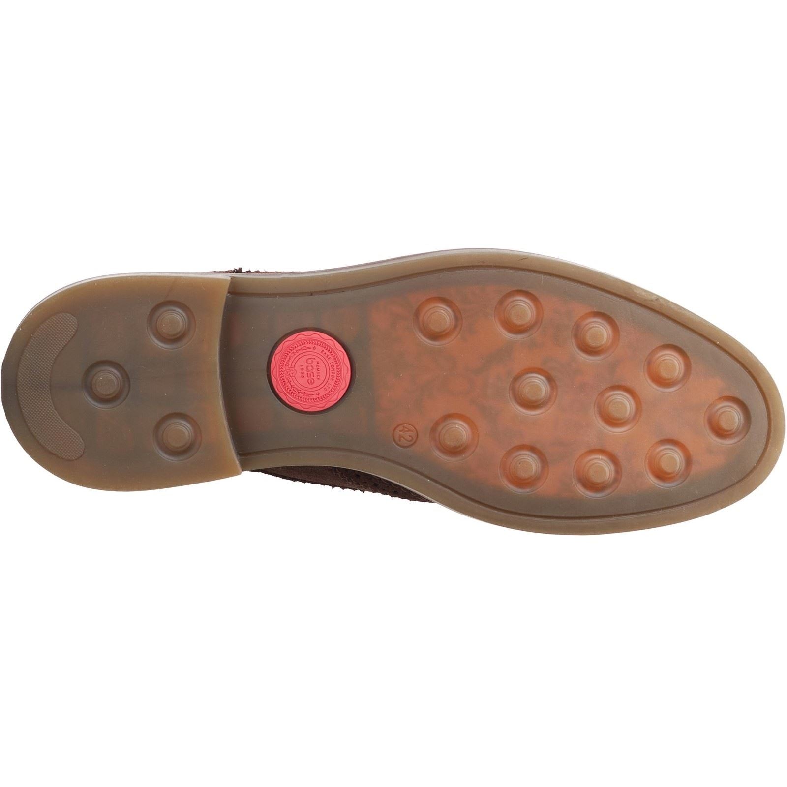 Base London Hatfield Leather Men's Burnt Brown Brogues Shoes