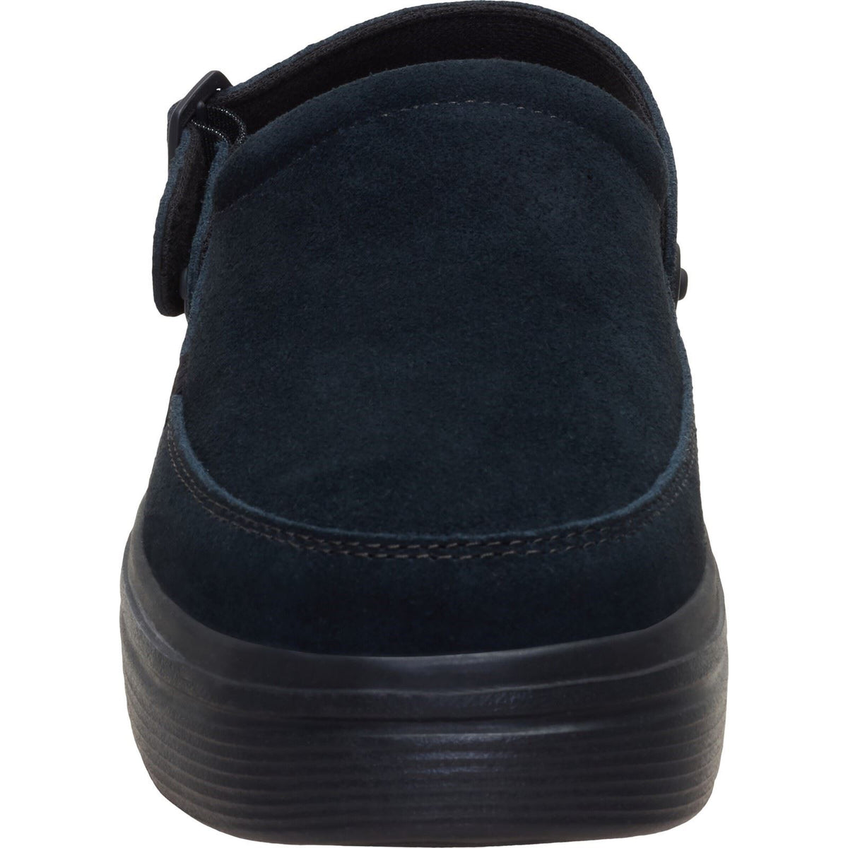 HEYDUDE Austin Lift Suede Women's Black/Black Clogs