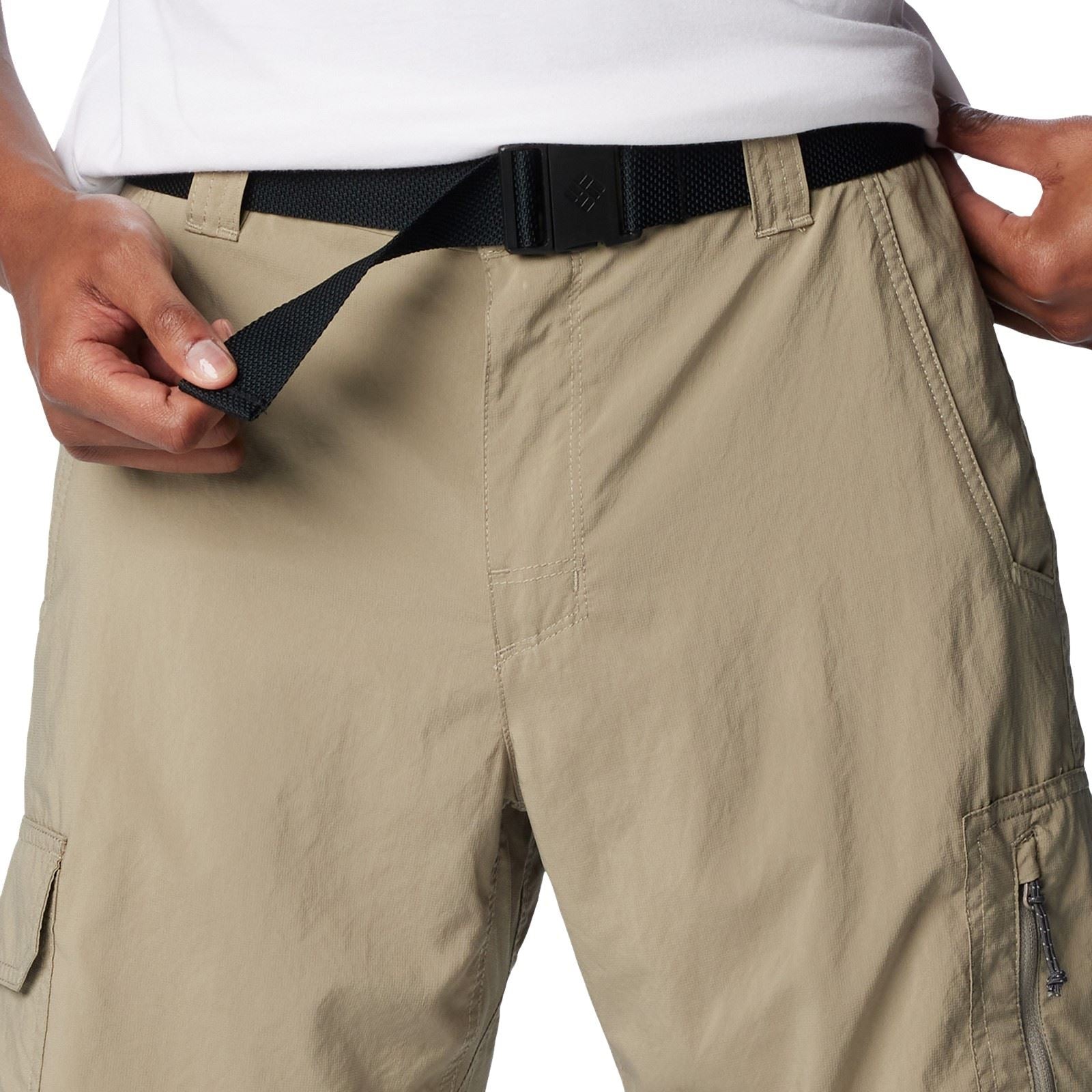Columbia Silver Ridge Utility Cargo Short Polyester Men's Brown Knee-Length Shorts