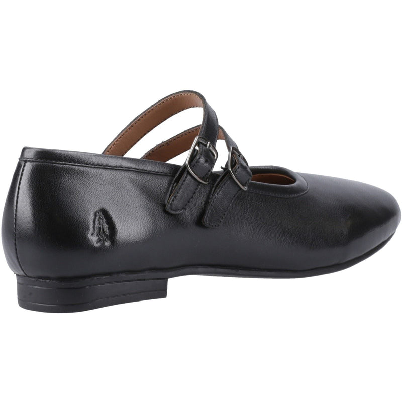 Hush Puppies Nancy Mary Jane Leather Women's Black Leather Shoes