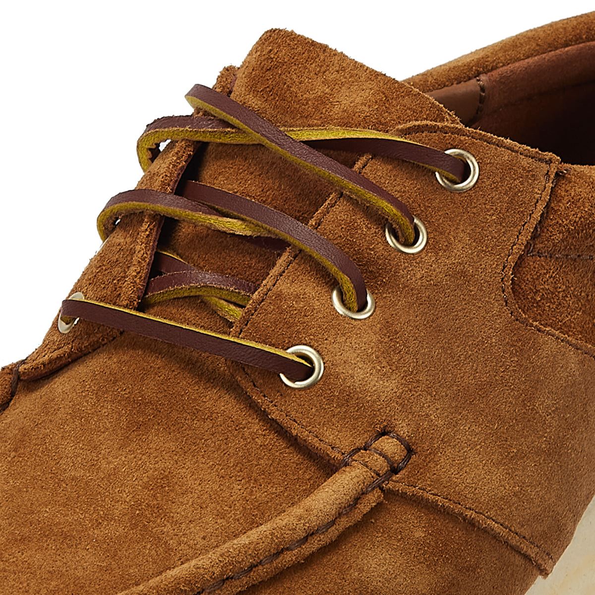 Clarks Originals Wallabee Boat Suede Men's Cola Lace-Up Shoes